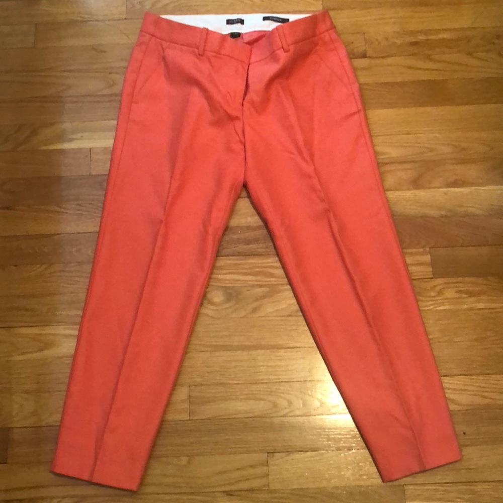 J Crew Factory size 6 orange cropped pants